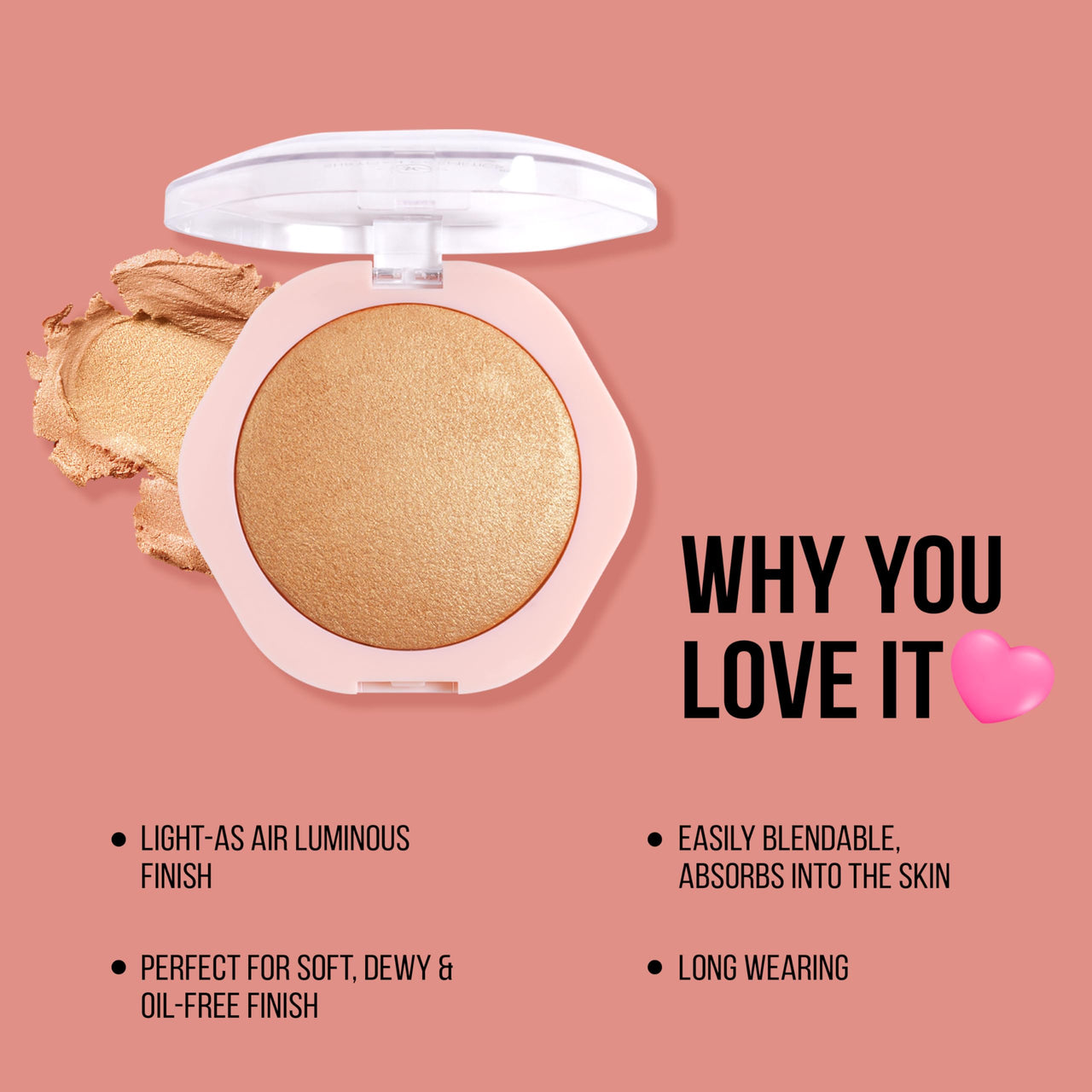 Shryoan Sparkle Make It Pigment Highlighter Palette| Paraben Free & Non-Sticky with Long Wear, Shimmer Finish & Highly Pigmented (12g) (Shade 04)