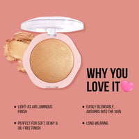 Shryoan Sparkle Make It Pigment Highlighter Palette| Paraben Free & Non-Sticky with Long Wear, Shimmer Finish & Highly Pigmented (Shade 05) (12g)