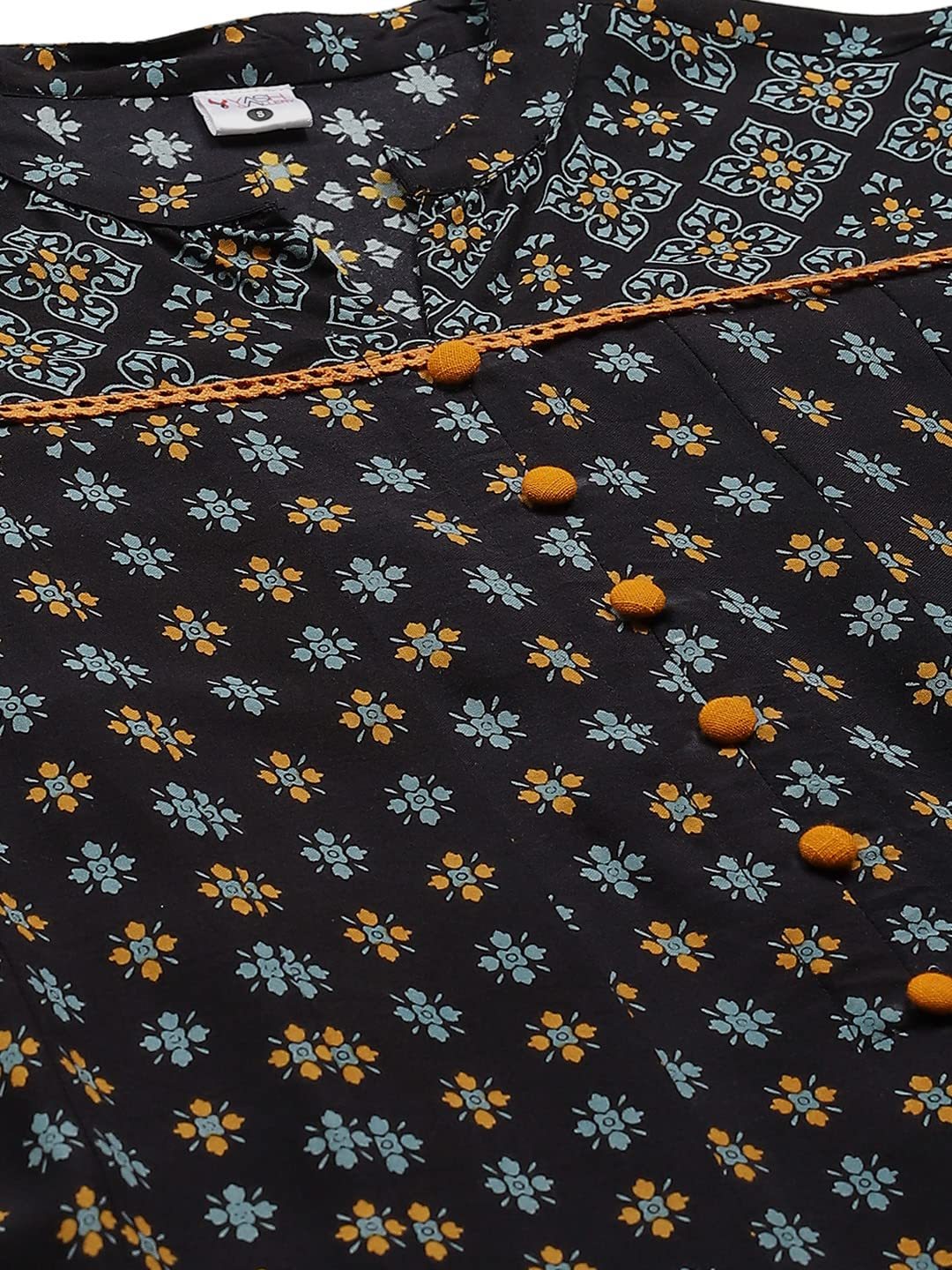 Yash Gallery Women's  Rayon Floral Printed Anarkali Kurta for Women