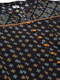 Yash Gallery Women's  Rayon Floral Printed Anarkali Kurta for Women