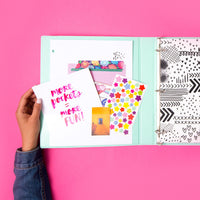 Avery + Amy Tangerine Designer Collection Mini Binder, 5.5