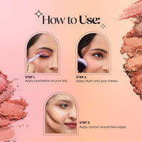 Hilary Rhoda More Than Basic Face Palette | With Blushes, Shimmer Highlighters & Eyeshadows | Highly Pigmented & Long Lasting Face Palette |10.5g (All Nighter - Shade 04)