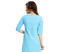 QUEEN SHIELD Women's  Formal & Casual Cotton Chikan-Kari Kurta (4444.)