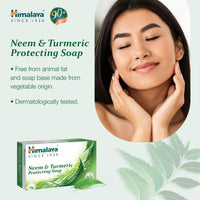 Himalaya Herbals Protecting Neem and Turmeric Soap, 75g (Pack of 6)