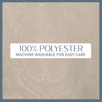 Elrene Home Fashions Caiden Elegance Damask Fabric Tablecloth, 90