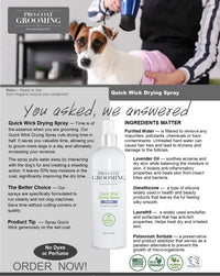 Quick Wick Drying Spray (Lavender) 16 oz.