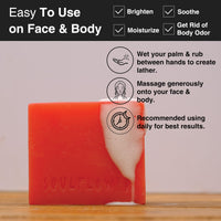 Soulflower Orange Carrot Handmade Soap 100% Natural, Cold-Processed Bath Bar with Essential Oils for Brightening Skin Tone, 150g (Pack of 2)