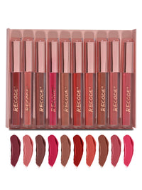 Recode Clay Matte Liquid Lipsticks 2 ML x 10|Long Lasting|Waterproof|Perfect for Gifting,Wedding & Special Occasions|Smudge-proof|Infused with olive & Jojoba Oil|Travel Pack of 10