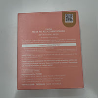 TIRTIR Mask All-Cover Cushion Foundation | Full coverage, Skin fit, Satin Glow Finish | Korean Cushion Foundation #29N NATURAL BEIGE | 18g