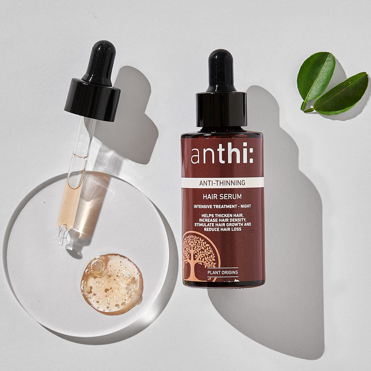 Anthi: Anti-Thinning Hair Serum, Thickening and Growth Stimulating Treatment, Plant-Origins Intensive Serum, 40 Ml, 120 Grams