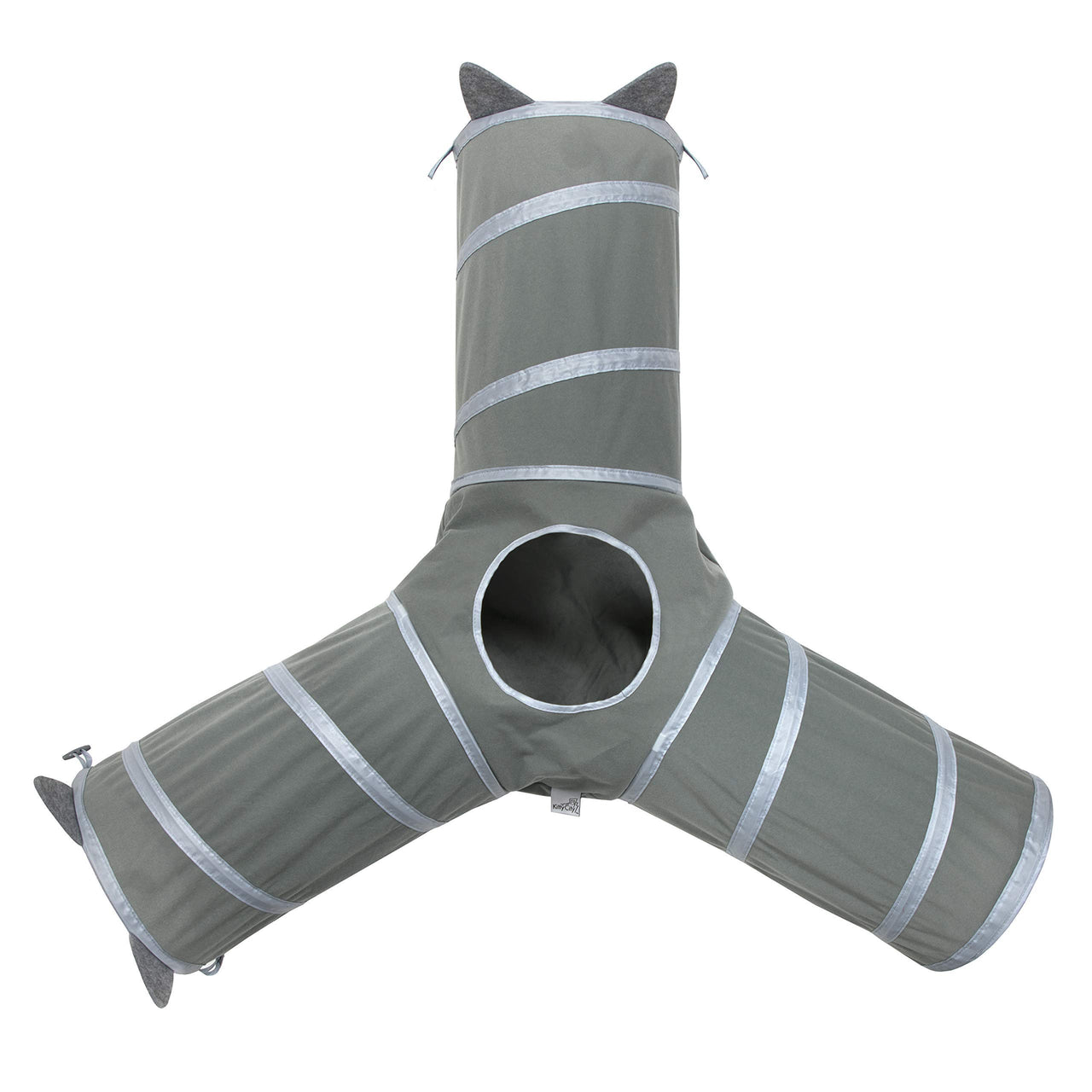 Kitty City Cat Tunnel, Cat Bed, Tunnel, Cat and Kitty Toys Gray Tunnel