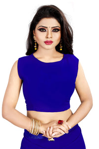 Anjaneya Sarees Women's  Georgette Saree With Blouse Piece