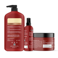 TryOnes Hair Shampoo Hair Mask Hair Spray Combo with Keratin and Rosemary Oil for Hair Strengthening and Frizz Control Up to 72 Hours for Smooth and Shiny Hair