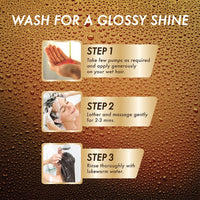 Streax Glossy Serum Shine Shampoo for Frizzy and Dry Hair | Paraben-Free Hair Shampoo with Silicon Actives | Controls Frizz, for Smooth & Shiny Hair, 240 ml