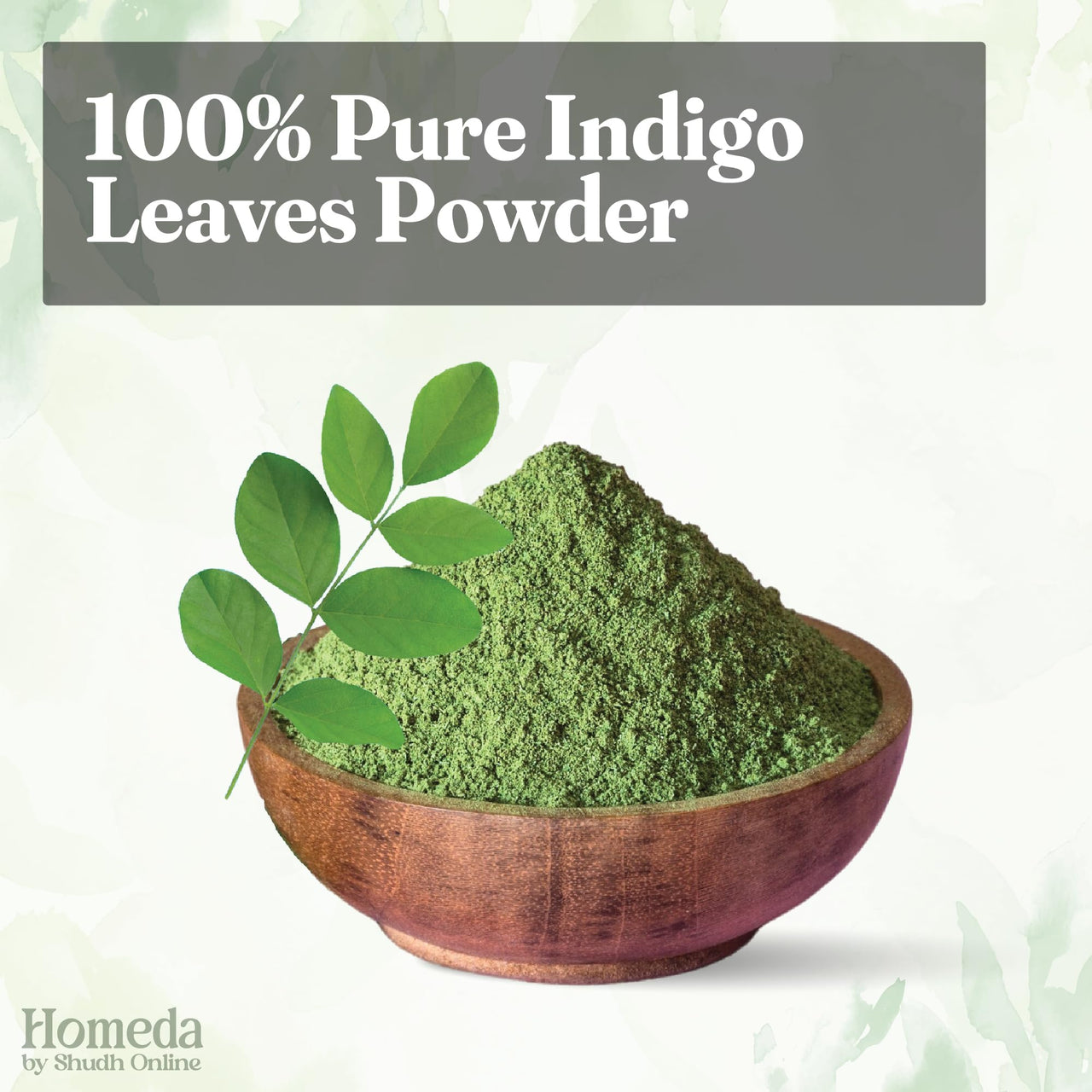 Shudh Online Indigo Powder Organic for Hair Black Colour (200 Grams), Natural Avuri Leaf Powder, Neela Amari, Neel Patti, Neela, Neelamari, Neelayamari, Indico. for face