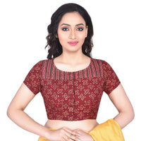 RENE Women's  Cotton Solid Short Sleeve Blouse