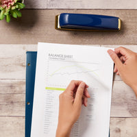 Avery Corner Lock Document Sleeves for 3 Ring Binders, 1 Navy Blue Plastic Sleeve (47838)