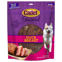 Cadet Gourmet Duck Breast Dog Treats - Healthy & Natural Dog Training Treats for Small & Large Dogs - Inspected & Tested in USA (28 oz.) 1.75 Pound (Pack of 1)