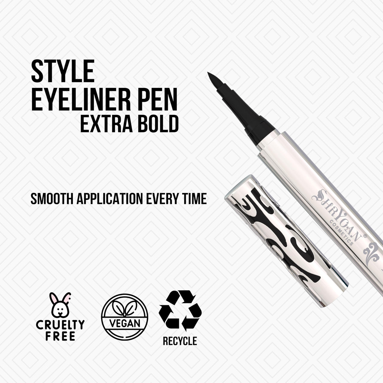 Shryoan Long Lasting Style Eyeliner Pen Extra Bold| Smudge Proof Liner for Women, Matte Eyeliner | Lasts Long up to 24 hours| Waterproof (1.25gm) Color- Blue