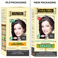 INDUS VALLEY 100% Organic Botanical Hair Colour Light Brown Hair Colour, 120g