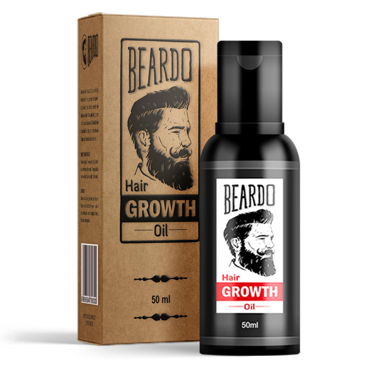 Beardo Beard & Mustache Growth Combo | Mustache Growth Roll On 8ml & Beard n Hair Growth Oil 50ml (Set of 2)