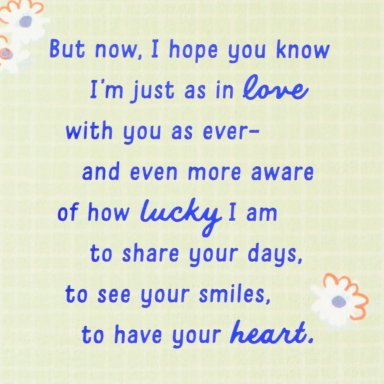 Hallmark Birthday Card or Anniversary Card for Wife (In Love and Lucky)