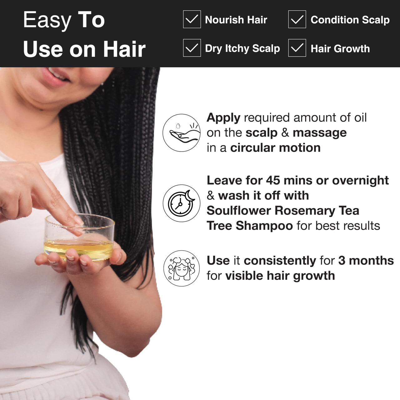 Soulflower Extra Virgin Coconut Oil | Clinically Proven for Hair Growth, Moisturizer, Damage Repair, Anti-Frizz, Baby & Body Massage | 100% Pure, Ecocert Organic Certified, No Mineral Oil, 120ml