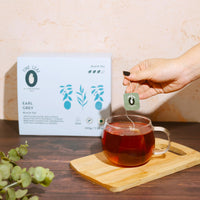 Luxmi Estates - Fine Leaf Earl Grey | Premium Assam Black Orthodox Tea With Natural Bergamot Flavour, Immunity Booster, Improves Metabolism & Antioxidants | 100 tea bags * 2g | 200g