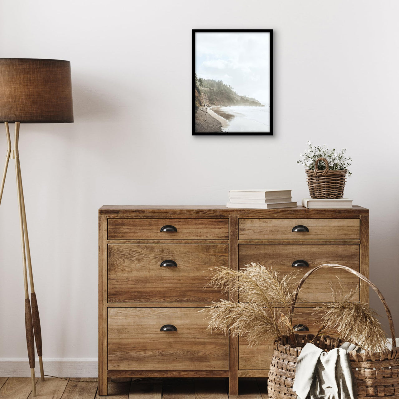 Americanflat 16x12 Picture Frame in Black - Thin Border Photo Frame with Polished Plexiglass - Wall Picture Frame with Hanging Hardware Included for Horizontal or Vertical Display Format