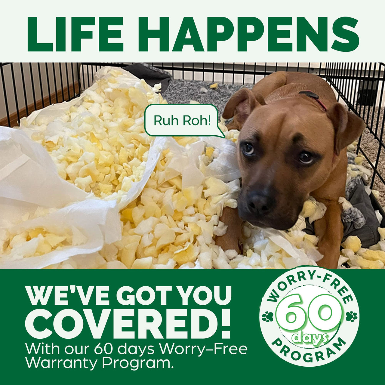 Furhaven Replacement Dog Bed Cover Faux Fur & Velvet Sofa-Style, Machine Washable - Dark Sage, Medium Cover Only 30.0"L x 20.0"W x 0.3"Th (Faux Fur & Velvet) Dark Sage