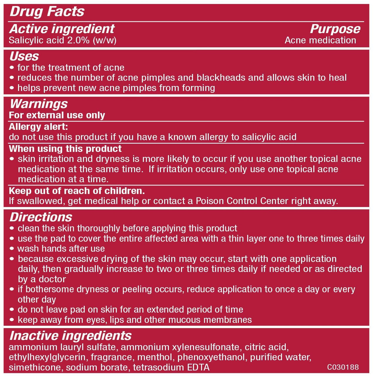 Stridex Daily Care Acne Pads Maximum Strength, 90 ct