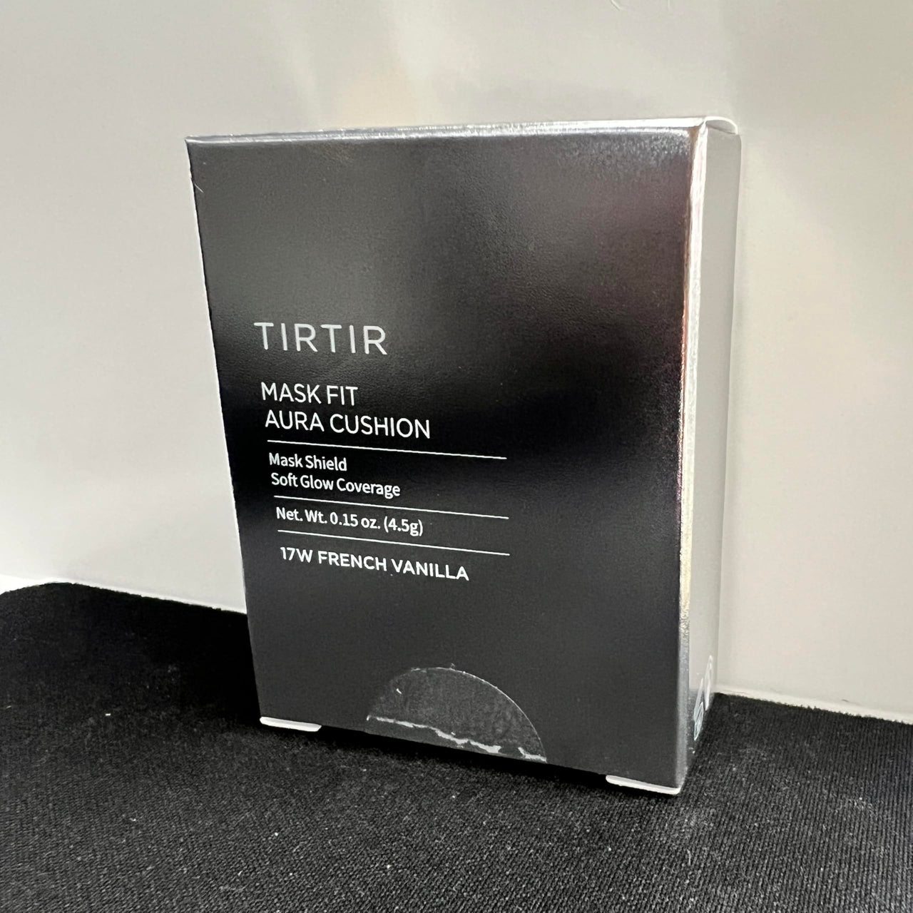 TIRTIR Mask Fit Aura Cushion Foundation, Full coverage, Skin fit, Satin Glow Finish, Korean Cushion Foundation #17W FRENCH VANILLA, 4.5g