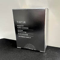 TIRTIR Mask Fit Aura Cushion Foundation, Full coverage, Skin fit, Satin Glow Finish, Korean Cushion Foundation #17W FRENCH VANILLA, 4.5g