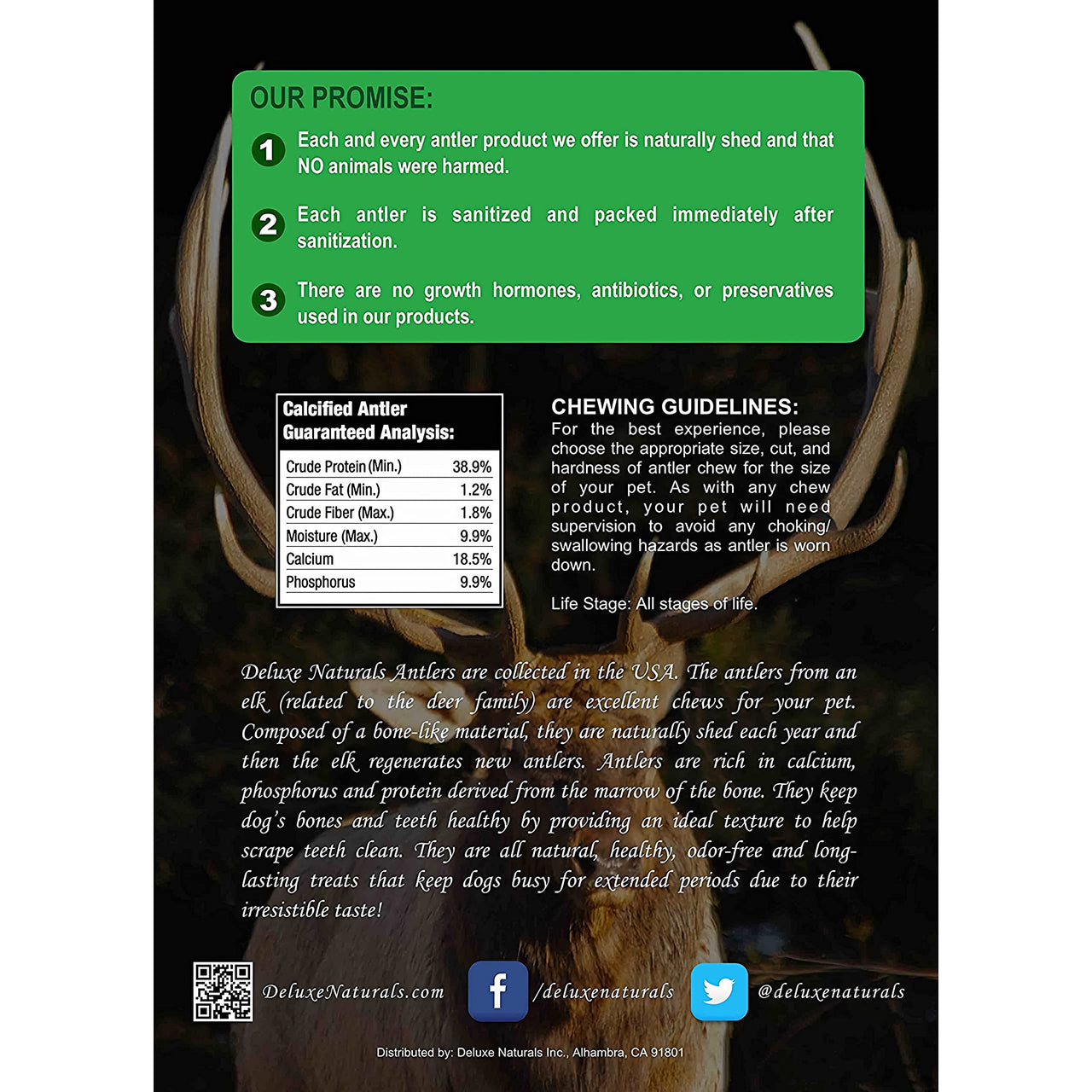Elk Antler Chews for Dogs | Naturally Shed USA Collected Elk Antlers | All Natural A-Grade Premium Elk Antler Dog Chews | Product of USA, 3-Pack Medium Split 3 Count (Pack of 1)