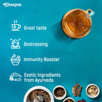 Chaayos God's Chai - Herbal Kangra Kahwa Green Tea - 100Gram [50 Cups]|Whole Leaf Loose Tea|Immunity Boosting|Antioxidant Green Tea|Green Tea|Detox Kahwa