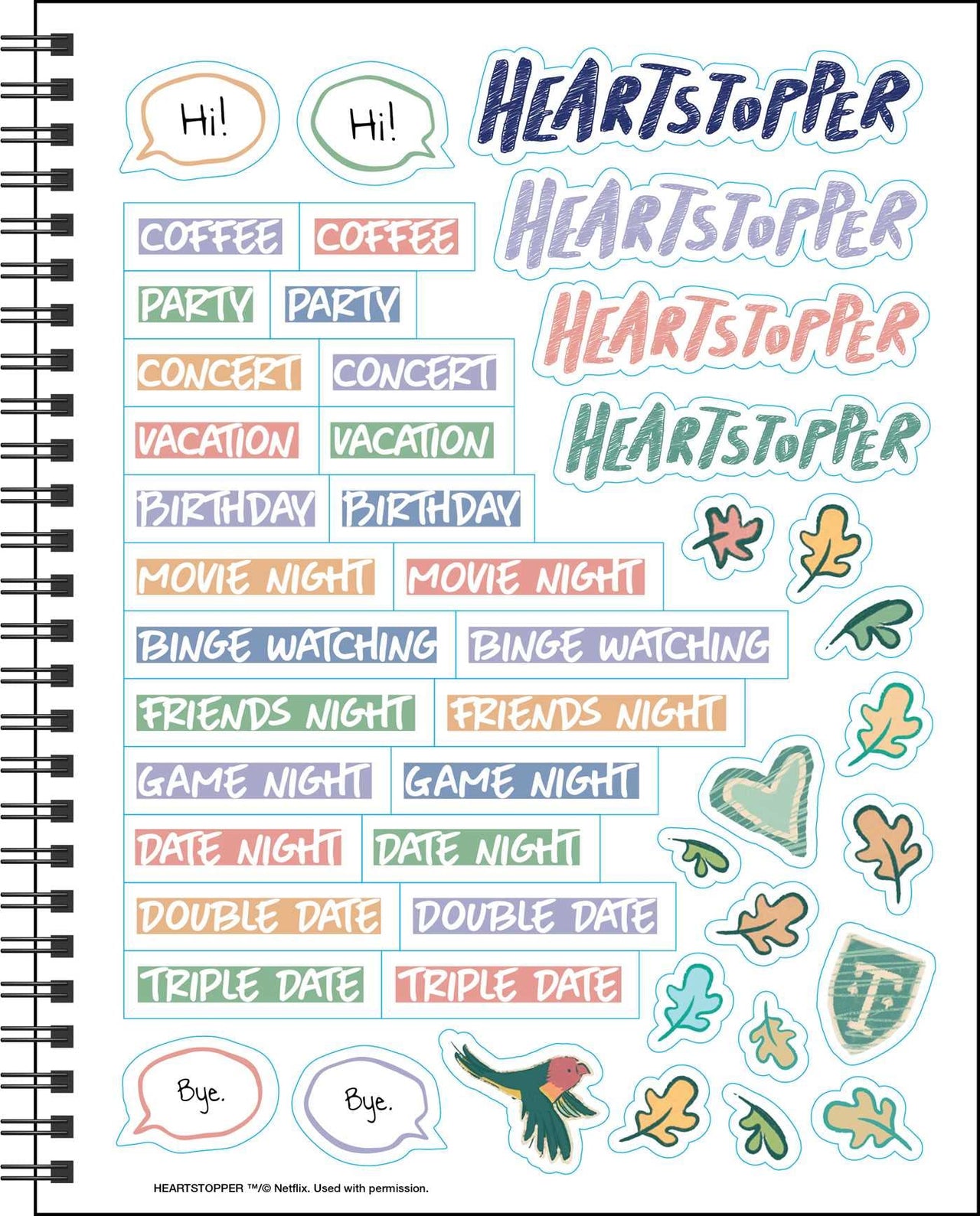 Heartstopper 16-Month 2023–2024 Weekly/Monthly Planner Calendar with Bonus Stickers