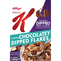 Kellogg’s Special K Breakfast Cereal, 11 Vitamins and Minerals, Anytime Snacks, Chocolatey Dipped Flakes with Almonds, 13.1oz Box (1 Box)