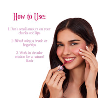 Tint Cosmetics Emily in Paris Lip and Cheek Tint Natural Finish. Long-lasting Stain. Easy Application, Non-drying Finish. Waterproof & Transfer-proof. Highly Blendable with Water-gel Formula. 5ml