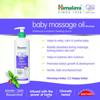 Himalaya Face Body Oil Baby Massage Oil For All Skin Types (500 ML) & Himalaya Gentle Baby Shampoo (200ml)