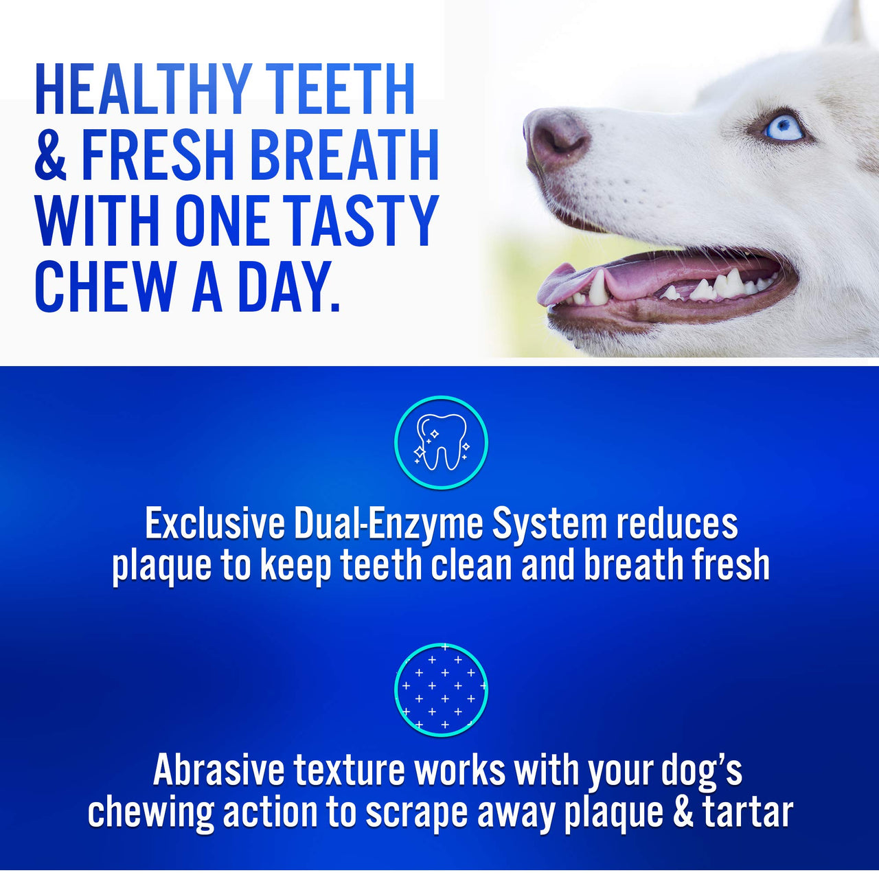 Virbac CET Enzymatic Oral Hygiene Chews for Dogs, beef, 1.13 pounds