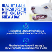 Virbac CET Enzymatic Oral Hygiene Chews for Dogs, Beef, 0.6 pounds, 8.4 Ounce (Pack of 1) 8.4 Ounce (Pack of 1)