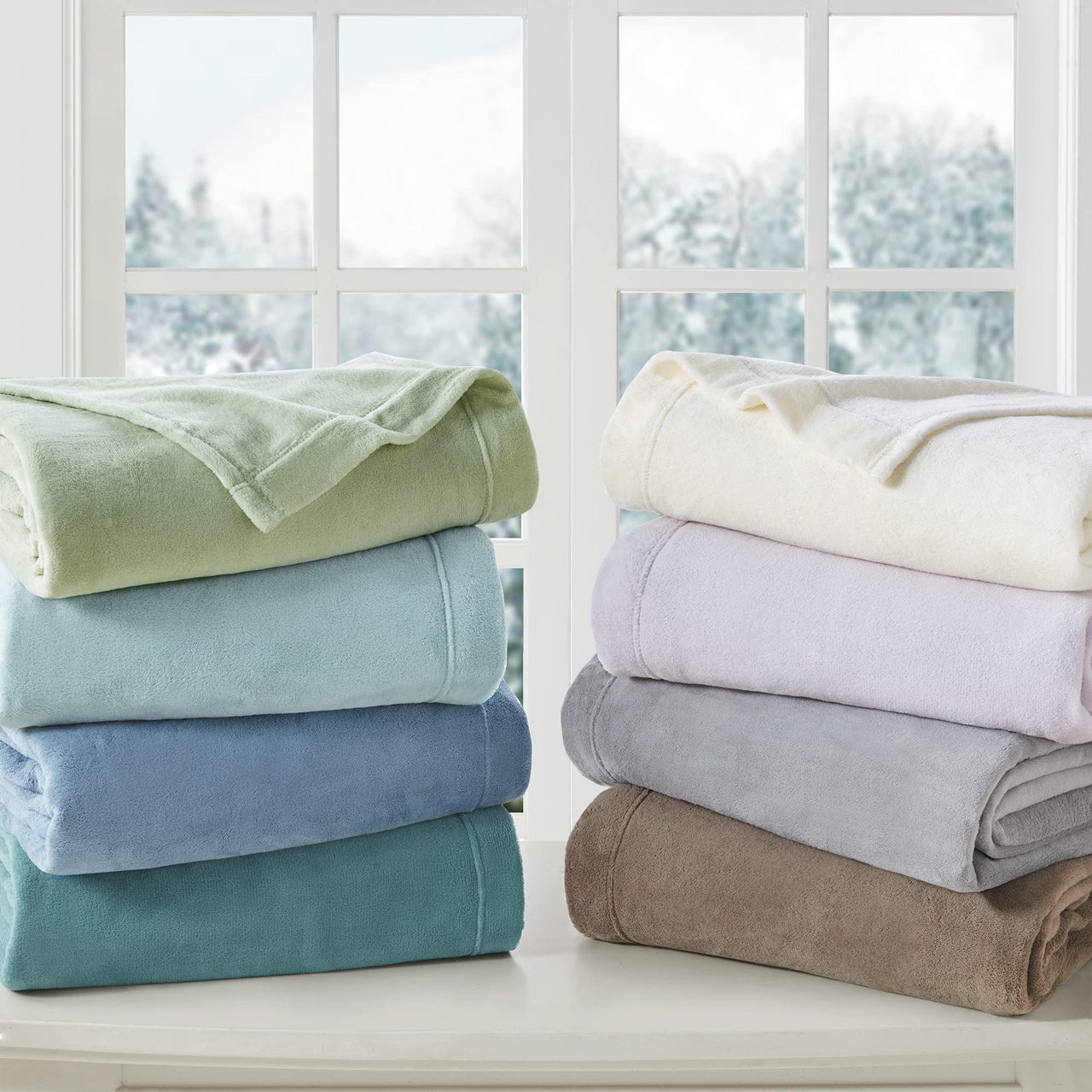 Sleep Philosophy True North Fleece Sheet Set Full, Solid Color, Warm & Plush Sheets Soft Fleece Bedding Full Size Sheets, Fitted Pocket Fits Up to 16" Mattress, Soloft, Full Burgundy 4 Piece