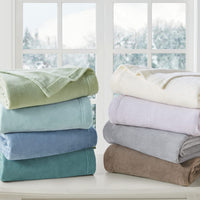 Sleep Philosophy True North Fleece Sheet Set Full, Solid Color, Warm & Plush Sheets Soft Fleece Bedding Full Size Sheets, Fitted Pocket Fits Up to 16