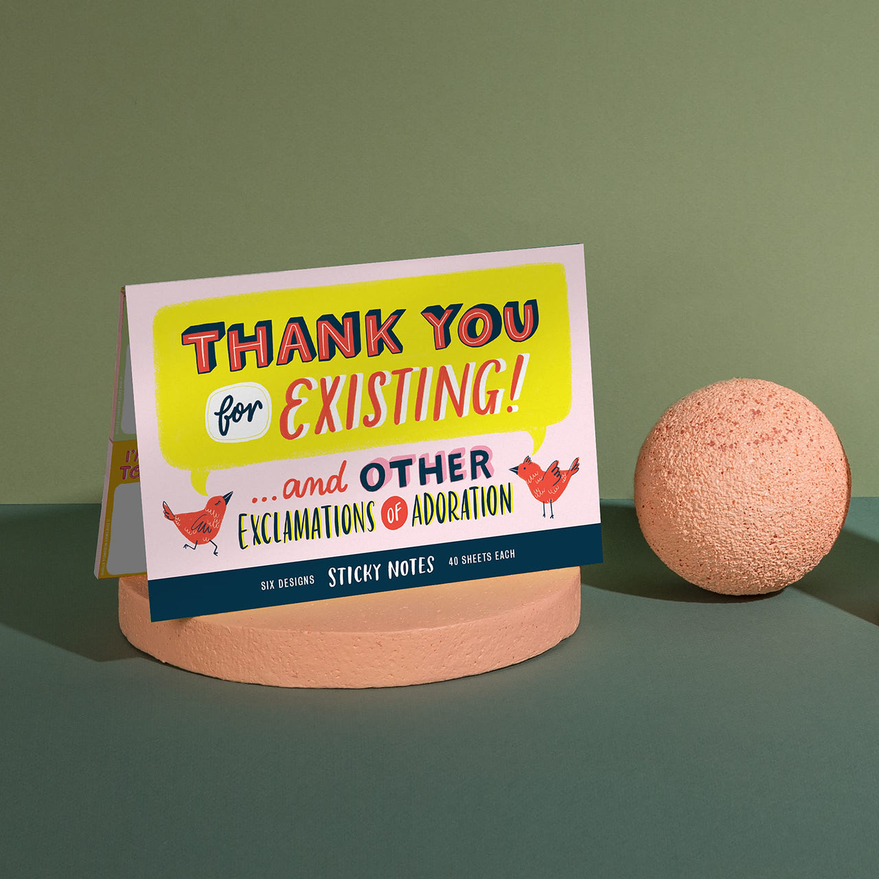 Em & Friends Thank You Sticky Note Packet, 6 Sticky Note Pads Set, 2.75 x 2.75-Inches and 40-Sheets Each