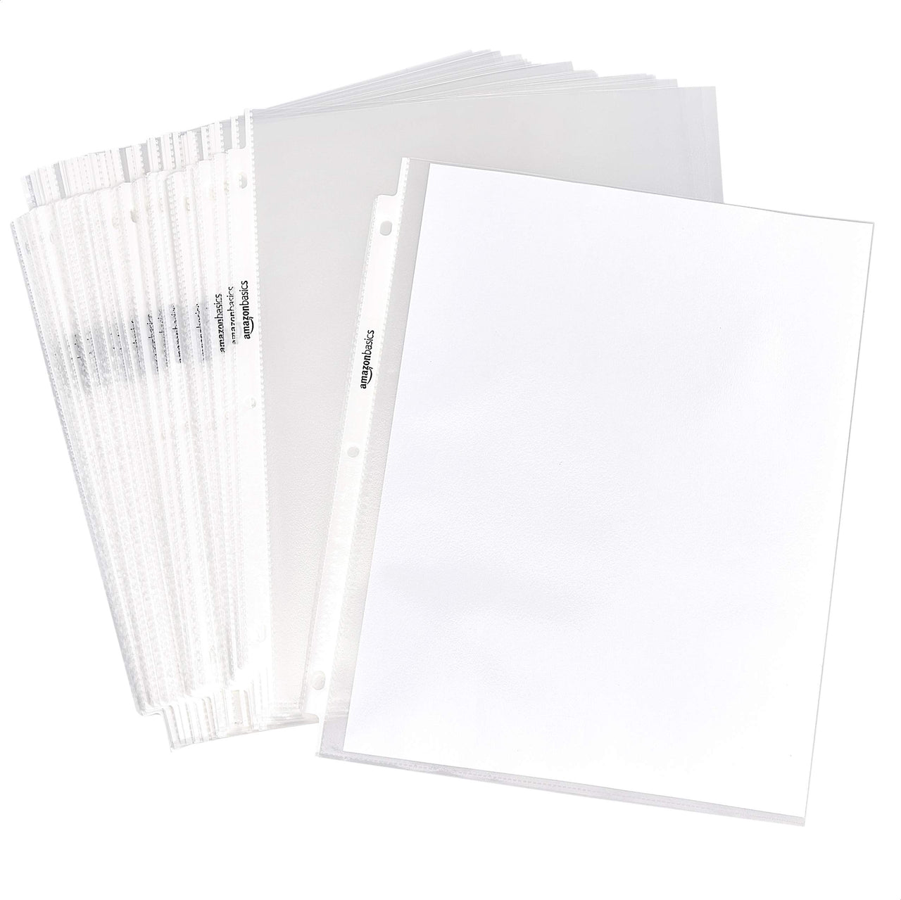 Basics Sheet Protector, Non-Glare, 100-Pack, 8.5 x 11, Clear 100 - Pack