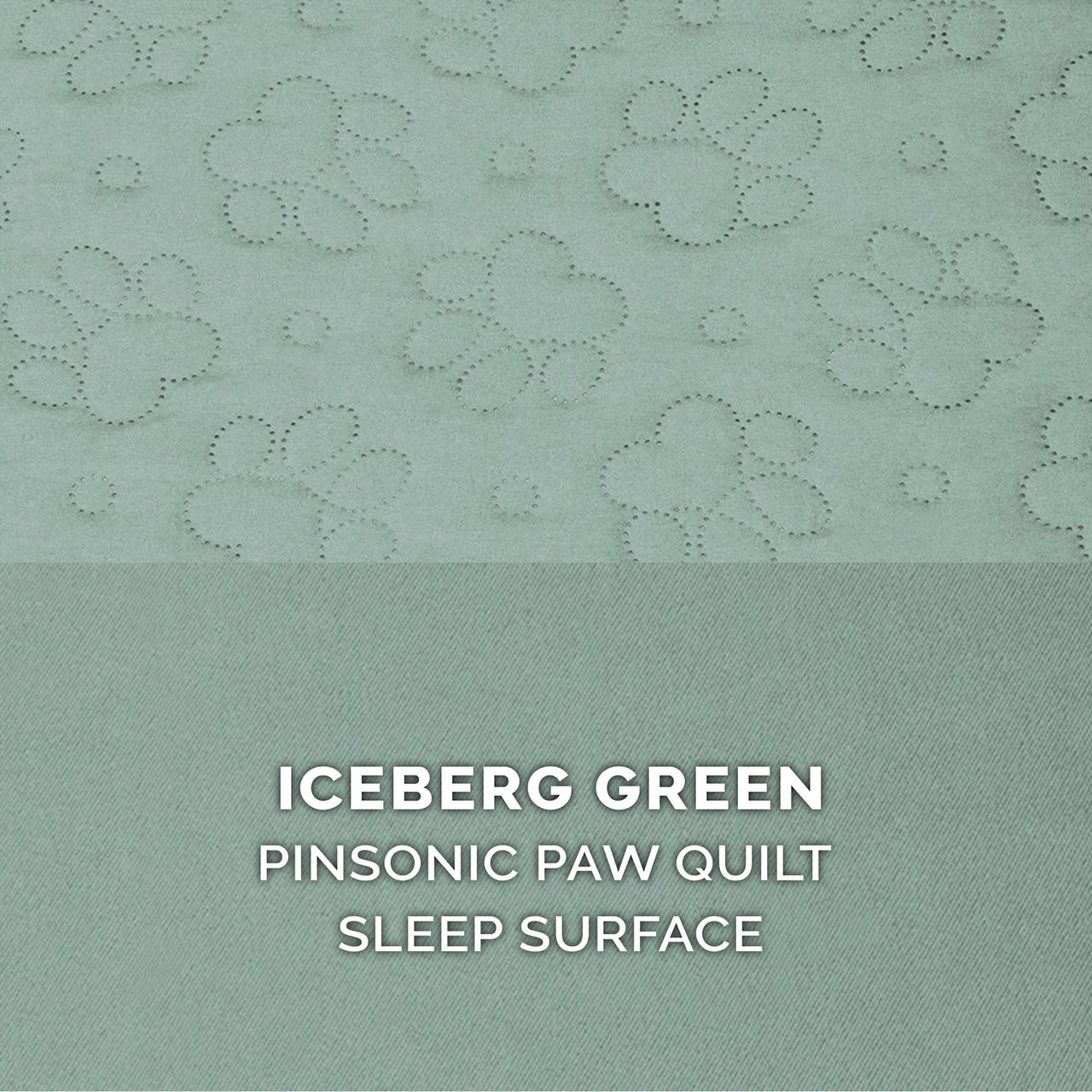 Furhaven Replacement Dog Bed Cover Pinsonic Quilted Paw L Shaped Chaise, Machine Washable - Iceberg Green, Jumbo (X-Large) Cover Only 40.0"L x 32.0"W x 0.3"Th (Quilted Paw) Iceberg Green