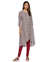 BIBA Women's  Cotton Slim Kurta