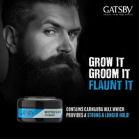 Gatsby Moustache & Beard Styling Wax - Strong Hold 25gm | Contains Natural Ingredients | Powered With Carnauba Wax For Day Long Hold | Non Sticky & Easy Wash Off | Strong Hold Beard Wax | Pack of 2