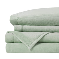 Sleep Philosophy True North Fleece Sheet Set Full, Solid Color, Warm & Plush Sheets Soft Fleece Bedding Full Size Sheets, Fitted Pocket Fits Up to 16