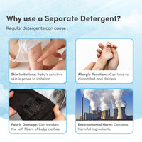 Mylo Baby Detergent Liquid For Clothes 1 Litre | Anti - Bacterial | No Harmful Chemicals, No Allergens & No Artificial Colours